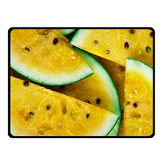 Sliced Watermelon Lot Double Sided Fleece Blanket (small)  by Pakrebo
