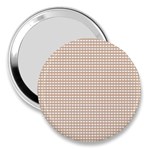 Gingham Check Plaid Fabric Pattern Grey 3  Handbag Mirrors Front