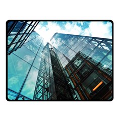 Architectural Design Architecture Building Business Double Sided Fleece Blanket (small)  by Pakrebo
