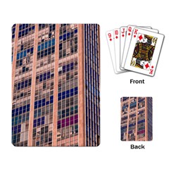 Low Angle Photography Of Beige And Blue Building Playing Cards Single Design (rectangle) by Pakrebo