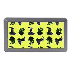 Gothic Girl Rose Yellow Pattern Memory Card Reader (mini) by snowwhitegirl