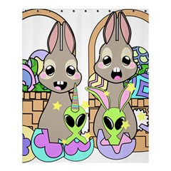 Graphic Kawaii Bunnies Shower Curtain 60  X 72  (medium)  by Sudhe