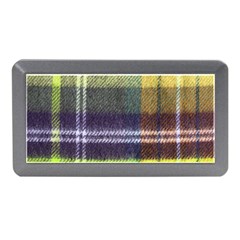 Yellow Plaid Flannel Memory Card Reader (mini) by snowwhitegirl