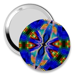 Art Kaleidoscope Meditation Mosaic 3  Handbag Mirrors by Wegoenart