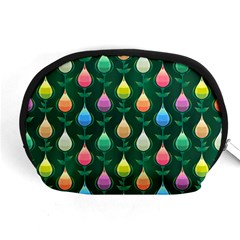 Tulips Seamless Pattern Background Accessory Pouch (medium) by Simbadda