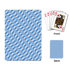 Geometric Blue Shades Diagonal Playing Cards Single Design (rectangle) by Bajindul