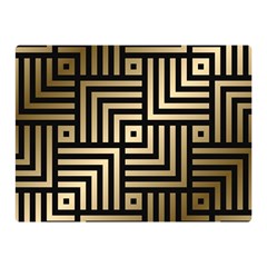 Geometric Pattern   Seamless Luxury Gold Vector Double Sided Flano Blanket (mini)  by Sudhe