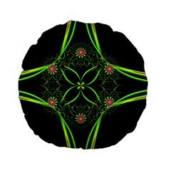 Artwork Fractal Allegory Art Standard 15  Premium Flano Round Cushions by Sudhe