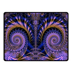 Abstract Fractal Pattern Artwork Double Sided Fleece Blanket (small)  by Sudhe