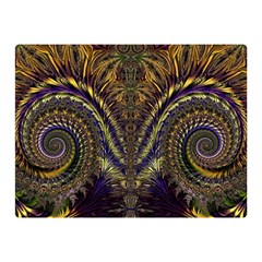Abstract Fractal Pattern Artwork Double Sided Flano Blanket (mini)  by Sudhe