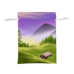 Digital Art Painting Landscape Lightweight Drawstring Pouch (m) by Wegoenart