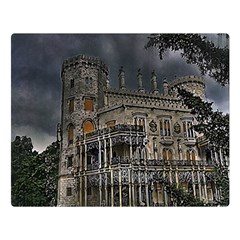 Castle Mansion Architecture House Double Sided Flano Blanket (large)  by Wegoenart
