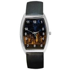 Architecture Buildings City Barrel Style Metal Watch by Wegoenart