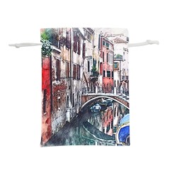 Venice Water Laguna Italy Lightweight Drawstring Pouch (s) by Wegoenart