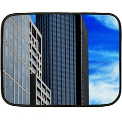 Architecture Frankfurt Houses Fleece Blanket (mini) by Wegoenart