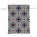 Pattern Wallpaper Background Abstract Geometry  Lightweight Drawstring Pouch (XL) Back