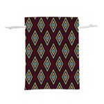 Colorful Diamonds Variation 1 Lightweight Drawstring Pouch (S) Back