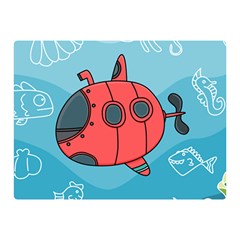 Dive Scuba Ocean Sea Water Fish Double Sided Flano Blanket (mini)  by Pakrebo