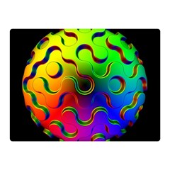 Ball Sphere Digital Art Fractals Double Sided Flano Blanket (mini)  by Pakrebo