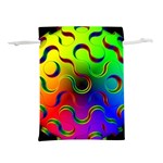 Ball Sphere Digital Art Fractals Lightweight Drawstring Pouch (L) Back