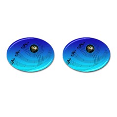 Music Reble Sound Concert Cufflinks (oval) by HermanTelo