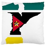 Mozambique Flag Map Geography Large Flano Cushion Case (One Side) Front