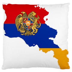 Borders Country Flag Geography Map Large Cushion Case (two Sides) by Sapixe