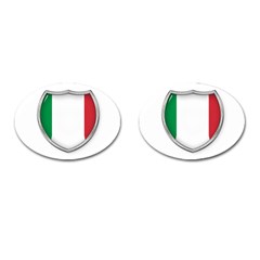 Flag Italy Country Italian Symbol Cufflinks (oval) by Sapixe
