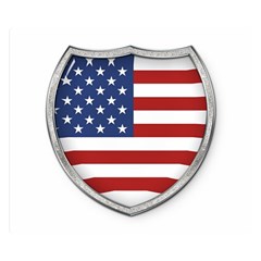Flag Usa America American National Double Sided Flano Blanket (small)  by Sapixe