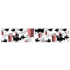 Movies And Popcorn Small Flano Scarf by bloomingvinedesign