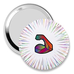 Strength Strong Arm Muscles 3  Handbag Mirrors by HermanTelo