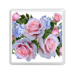 Roses Plumbago Flowers Fragrant Memory Card Reader (square) by Pakrebo