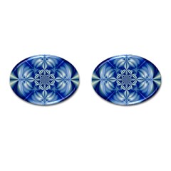 Abstract Art Artwork Fractal Design Cufflinks (oval) by Simbadda