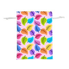 Background Abstract Leaves Color Lightweight Drawstring Pouch (m) by Simbadda