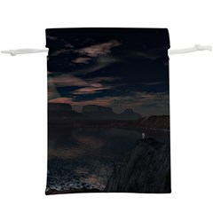 Landscape Planet Sky Lake  Lightweight Drawstring Pouch (xl) by Simbadda