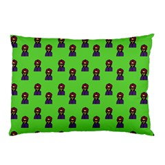 Nerdy 60s  Girl Pattern Green Pillow Case (two Sides) by snowwhitegirl