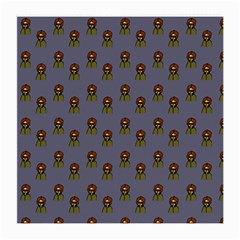 Nerdy 60s  Girl Pattern Light Grey Medium Glasses Cloth (2 Sides) by snowwhitegirl