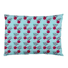 Cherries An Bats Aqua Pillow Case (two Sides) by snowwhitegirl