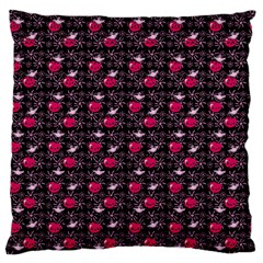 Cherries An Bats Black Standard Flano Cushion Case (one Side) by snowwhitegirl