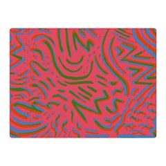 Pattern Saying Wavy Double Sided Flano Blanket (mini)  by Sudhe