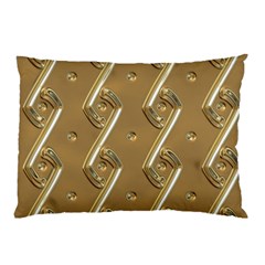 Gold Background 3d Pillow Case by Mariart