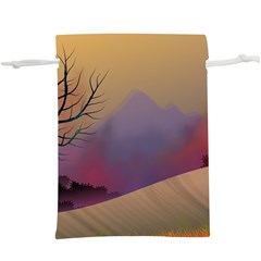 Landscape Illustration Nature Sky  Lightweight Drawstring Pouch (xl) by Simbadda