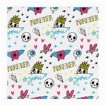 Emo Teens Doodle Seamless Medium Glasses Cloth Front