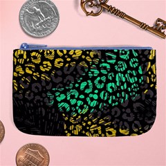 Abstract Geometric Seamless Pattern With Animal Print Large Coin Purse by Vaneshart