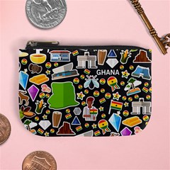 Vector Flat Seamless Texture Pattern Ghana Mini Coin Purse by Vaneshart