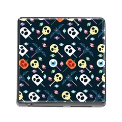 Halloween Candy Pattern Vector Memory Card Reader (square 5 Slot) by Vaneshart