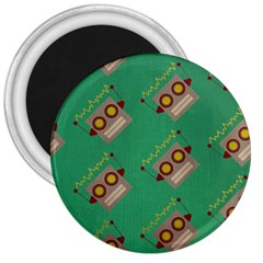 Toy Robot 3  Magnets by Vaneshart