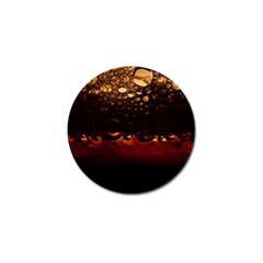 Water Drops Bubbles Macro Close Up Brown Golf Ball Marker (10 Pack) by Vaneshart