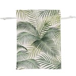 Vector Palm Leaves Pattern  Illustration  Lightweight Drawstring Pouch (XL) Front