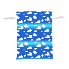 Clouds Lightweight Drawstring Pouch (m) by bloomingvinedesign
